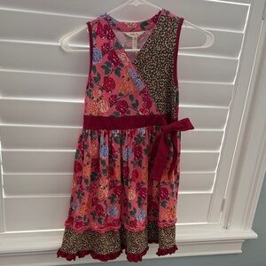 Matilda Jane Pink and Red Floral Kids Dress